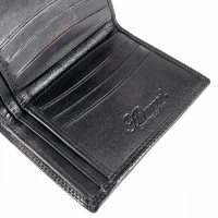Мужской кожаный кошелек Ashwood 1246 VT Black