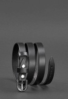 Женский узкий кожаный ремень BlankNote 15 мм BN-BELT-4-RAVEN