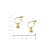 Серьги Скифская Этника Невесомые капельки gold 925