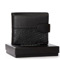 Мужской кожаный кошелек BE BRETTON 408L black