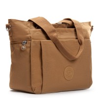 Летняя тканевая сумка Jielshi B118 yellow brown