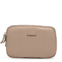 Женский молодежный кожаный клатч ALEX RAI 60061 beige