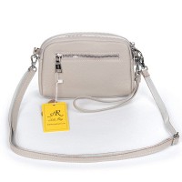 Женский молодежный кожаный клатч ALEX RAI 6088 beige