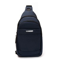 Мужская тканевая сумка-слинг Lanpad 63746 blue