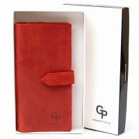 Женский кожаный кошелек GRANDE PELLE 11470 Красный