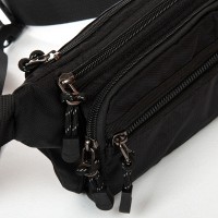 Мужская сумка на пояс Lanpad 82063 black
