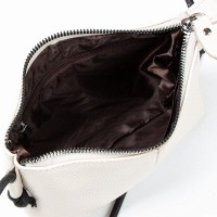 Молодежный клатч из кожи ALEX RAI 6003 white