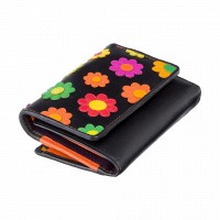 Женский кожаный кошелек Visconti ds81 blk/pc