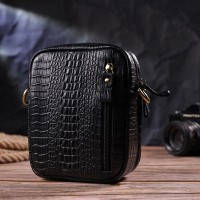Мужская кожаная сумка через плечо Vintage 21299 