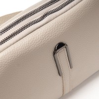 Женский молодежный кожаный клатч ALEX RAI 99084 pale grey