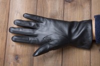 Женские сенсорные кожаные перчатки Shust Gloves 943s2