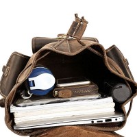 Мужской кожаный рюкзак Tiding P3165