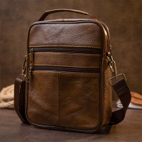 Мужская кожаная сумка через плечо Vintage 20392