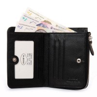 Женский кожаный кошелек Classik  DR. BOND WN-23-20 black