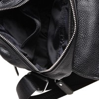 Мужская чёрная кожаная сумка Keizer K12051-black
