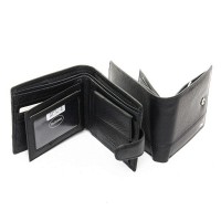 Кожаный мужской кошелек Dr.Bond M9-1 black