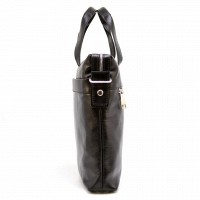 Мужской кожаный черный портфель TARWA ta-0042-4lx