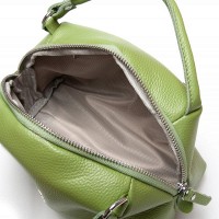 Женский молодежный кожаный клатч ALEX RAI F-5504 apple green