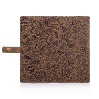 Тревел-кейс из кожи Hi Art TC-01 Shabby Olive Let's Go Travel