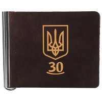 Кожаный зажим для купюр DNK LEATHER DNK-U30-Spring-plus-col-F