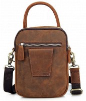 Кожаная борсетка Vintage 14416