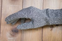 Перчатки сенсорные женские трикотажные чёрный меланж 5171-2s2 M