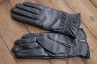 Перчатки женские чёрные кожаные сенсорные 950s2 M Shust Gloves
