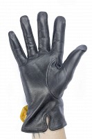 Перчатки женские чёрные кожаные 781s3 L Shust Gloves