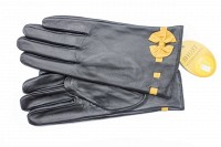 Перчатки женские чёрные кожаные 781s3 L Shust Gloves