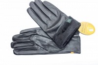 Перчатки женские чёрные кожаные 781s3 L Shust Gloves