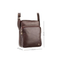 Сумка мужская кожаная Visconti ML40 Riley (Brown)