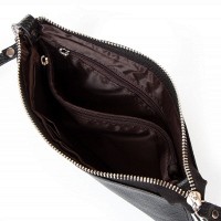Молодежный клатч из кожи ALEX RAI 8801-3 black