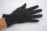 Женские трикотажные перчатки Shust Gloves чёрные 8711 L