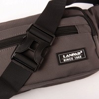 Мужская сумка на пояс Lanpad 35009 grey