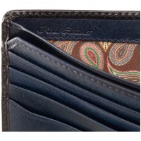 Мужской  кожаный кошелек Visconti AT58 Milo c RFID (Burnish Blue)