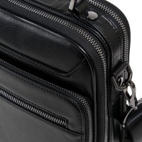 Мужская кожаная сумка через плечо BRETTON 9366-3 black