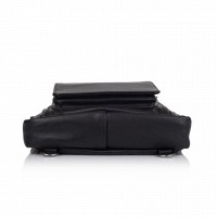 Мужская кожаная черная сумка-трансформер TARWA ga-7266-1md