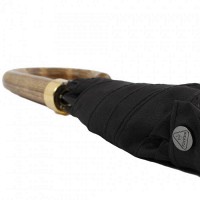 Мужской механический зонт-трость Fulton Commissioner G807 - Black (Черный)