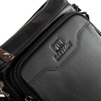 Мужская кожаная сумка через плечо BRETTON 4014-5 black