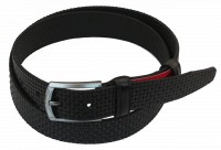 Кожаный мужской ремень Skipper 1039-35 черный ДхШ: 130х3,5 см.