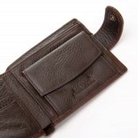 Мужской кожаный кошелек BE BRETTON 208-L0611 brown mix