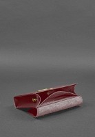Набор женских кожаных сумок BlankNote  Mini поясная/ кроссбоди бордовые - BN-BAG-38-VIN