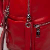 Женский кожаный рюкзак ALEX RAI 95517-9 red