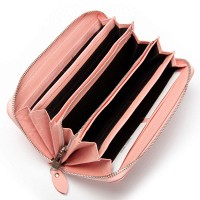 Женский кожаный кошелек Bright DR. BOND W201 pink purple