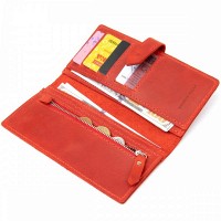 Женский кожаный кошелек GRANDE PELLE 11470 Красный