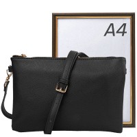 Женская сумка-клатч из кожзама AMELIE GALANTI A991705-black