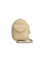 Кожаная женская сумка	мини The Wings Kroha бежевая флотар TW-KROHA-BEIGE-FLO