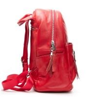 Женский кожаный рюкзак ALEX RAI 8635-9 red