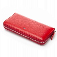 Женский кожаный кошелек Bright DR. BOND W201 red