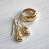 Серьги Скифская Этника Капля gold SE 925